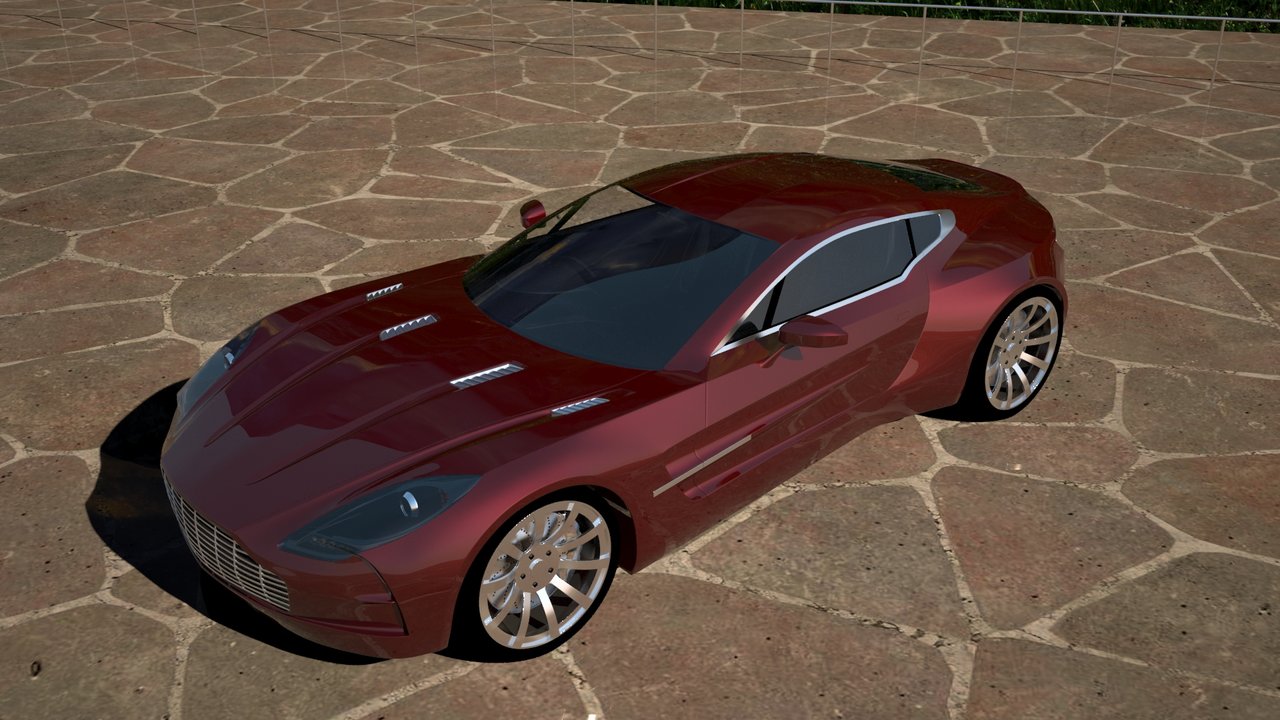 Moja najnovsia praca, Aston Martin One-77, program: 3ds max, renderer: vray