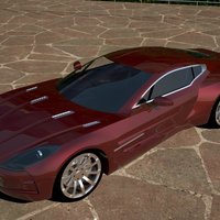 Moja najnovsia praca, Aston Martin One-77, program: 3ds max, renderer: vray